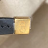 DIOR 迪奧 D-Vibe 保齡球包 側背包 手提包 帆布 藍色 Oblique 緹花 金釦