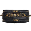 CHANEL 香奈兒 HANDLE 化妝箱包 荔枝皮 黑色 金釦