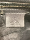 GUCCI 古馳 Supreme 斜背信差包 拼接牛皮織帶 帆布  黑灰 銀釦