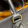 LOUIS VUITTON 路易威登 On The Go GM 托特包 壓紋牛皮 黑色 老花 金釦