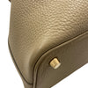 HERMÈS PICOTIN LOCK 18 風衣灰色 皮革 金釦