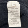 HERMES 愛馬仕 H 緹花長袖針織開襟衫 H4H2707D3 羊毛 黑色 #40