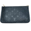 LOUIS VUITTON 路易威登 CARRYALL 黑色 皮革 金釦
