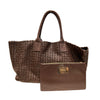 BOTTEGA VENETA 寶緹嘉 CABAT MM 深棕羊皮坎貝托特包