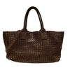 BOTTEGA VENETA 寶緹嘉 CABAT MM 深棕羊皮坎貝托特包