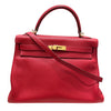 HERMES 愛馬仕 KELLY 32 凱莉包 內縫 TOGO皮革 紅色 金釦