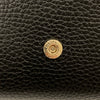 GUCCI 古馳 Soho 荔枝牛皮  長夾 黑色 銀釦