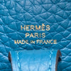 HERMÈS 愛馬仕 EVELYNE17 肩背包 小牛皮 極光藍色 金扣