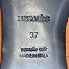 HERMES 愛馬仕 H242047Z 1W400 JANE BALLET FLAT 珍妮鞋 皮革 金棕色 銀釦