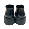 PRADA 普拉達 1D246M CHOCOLATE BRUSHED LEATHER LOAFERS 樂福鞋 拋光皮革 黑色