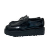 PRADA 普拉達 1D246M CHOCOLATE BRUSHED LEATHER LOAFERS 樂福鞋 拋光皮革 黑色