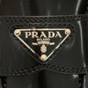 PRADA 普拉達 1D246M CHOCOLATE BRUSHED LEATHER LOAFERS 樂福鞋 拋光皮革 黑色