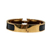HERMES 愛馬仕 H700001F 01 CLIC H BRACELET 鍍金手鐲 琺瑯 黑金