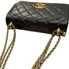 CHANEL 香奈兒 21A PERFECT FIT MINI FLAP 小牛皮 肩背包 黑色 金釦