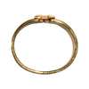 HERMES 愛馬仕 H700001F 31PM CLIC H BRACELET 鍍金手鐲 琺瑯 白/金色