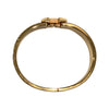 HERMES 愛馬仕 H700001F 31PM CLIC H BRACELET 鍍金手鐲 琺瑯 白/金色