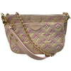 LOUIS VUITTON 路易威登 M46093 MULTI POCHETTE ACCESSOIRES 二合一麻將包 皮革 粉色 金釦