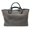 CHANEL 香奈兒 AS3257 DEAUVILLE TOTE 托特海灘包 帆布 灰紫色 銀釦
