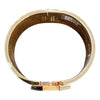 HERMES 愛馬仕 CLIC CLAC H 寬版手環 合金/琺瑯 玫瑰金釦