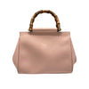 GUCCI 古馳  453767 NYMPHAEA SMALL TOP HANDLE BAG 2WAY睡蓮系列竹節手提包 小牛皮 竹節 粉色 金釦
