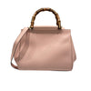 GUCCI 古馳  453767 NYMPHAEA SMALL TOP HANDLE BAG 2WAY睡蓮系列竹節手提包 小牛皮 竹節 粉色 金釦