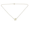 TIFFANY&CO. 蒂芙尼 緞帶雙心項鍊 K18YG