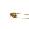 TIFFANY&CO. 蒂芙尼 緞帶雙心項鍊 K18YG