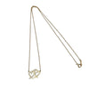 TIFFANY&CO. 蒂芙尼 緞帶雙心項鍊 K18YG
