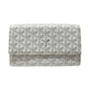 GOYARD 高雅德 VAREN3MMLTY50CL50P VARENNE CONTINENTAL WALLET WOC 隨身包 PVC 帆布 白色 銀釦