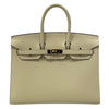 HERMES 愛馬仕 BIRKIN 25 柏金包 EPSOM 奶油白 金釦
