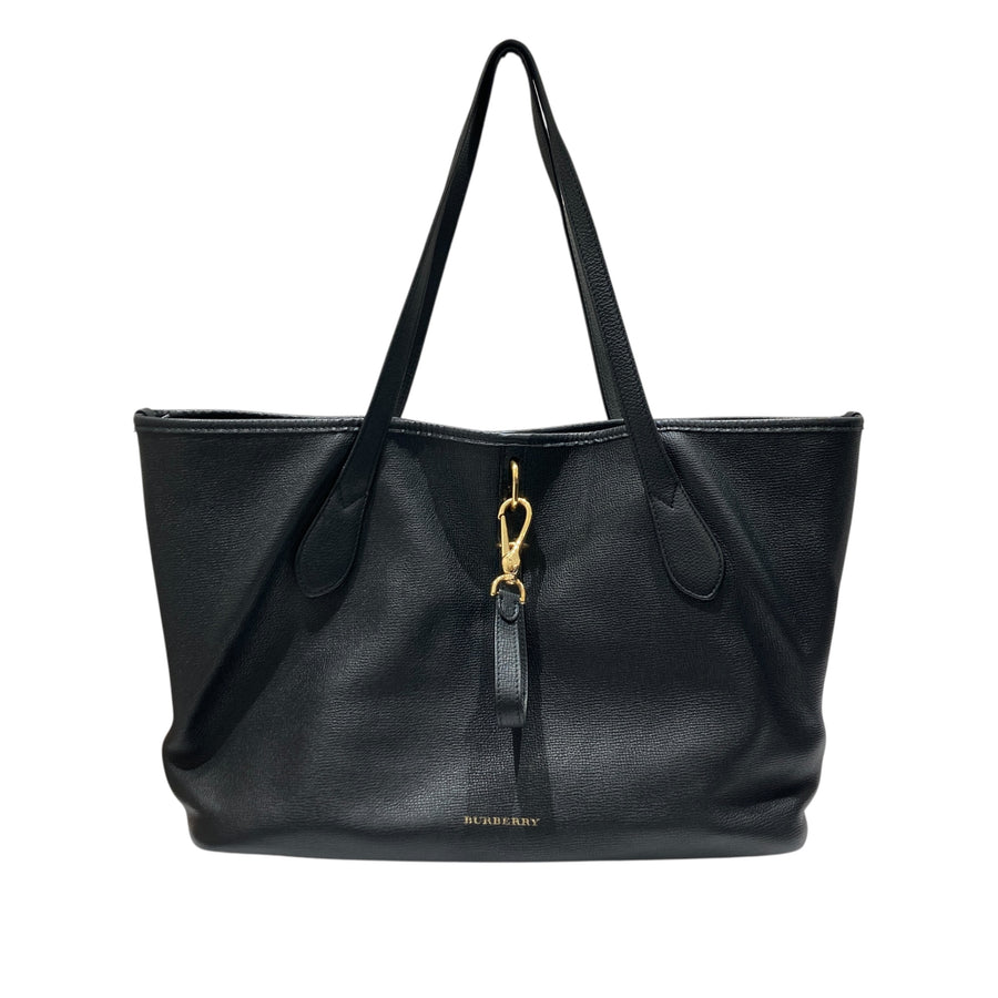 BURBERRY 博柏利 1664524  MEDIUM HONEYBROOK TOTE 托特包 粒面小牛皮 黑色 金釦