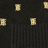 BURBERRY 博柏利 長版厚針織外套 黑色/米色