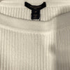 LOUIS VUITTON 路易威登 21AW 早秋海軍風露肩鈕扣羅紋針織衫 混紡 白色 M