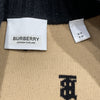 BURBERRY 博柏利 長版厚針織外套 黑色/米色