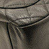 CHANEL 香奈兒 Vintage  肩背包 魚子醬牛皮 HOBO 黑色 金釦