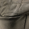 CHANEL 香奈兒 Vintage  肩背包 魚子醬牛皮 HOBO 黑色 金釦