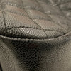CHANEL 香奈兒 Vintage  肩背包 魚子醬牛皮 HOBO 黑色 金釦