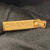 CHANEL 香奈兒 Vintage  肩背包 魚子醬牛皮 HOBO 黑色 金釦