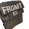 FENDI 芬迪 ×FRAGMENT 8BH418 ZUCCA BAGUETTE 多用肩背包 帆布 棕色 銀釦