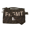 FENDI 芬迪 ×FRAGMENT 8BH418 ZUCCA BAGUETTE 多用肩背包 帆布 棕色 銀釦