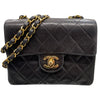 CHANEL 香奈兒 A35200 MINI MATELASSE CF17 肩背包 羊皮 黑色 金釦