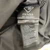 PRADA 普拉達 Re-Nylon立領羽絨外套 尼龍 黑色 銀釦 L