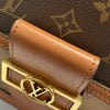 LOUIS VUITTON 路易威登 M44580 MINI DAUPHINE 信封包 PVC帆布 老花/反轉老花 棕色 金釦