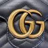 GUCCI 古馳 474575 GG Marmont Matelassé 羊皮 黑色 肩背包