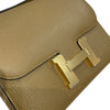 HERMES 愛馬仕 CONSTANCE MINI 康康包 18CM 山羊皮 CRAFT 拿鐵色系 金釦