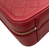 CHANEL 香奈兒 A91731 CC FILLIGREE  兩用箱包 荔枝牛皮 紅色 金扣