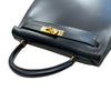 HERMES 愛馬仕 KELLY 28 凱莉包 BOX皮 外縫 黑色 金釦
