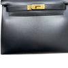 HERMES 愛馬仕 KELLY 28 凱莉包 BOX皮 外縫 黑色 金釦