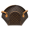 LOUIS VUITTON 路易威登 M51128 ELLIPSE MM 中號貝殼包 PVC帆布 老花 棕色 金釦