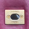 CHANEL 香奈兒 COCO HANDLE 中號山形紋手把口蓋包 小牛皮 桃紅色 金扣
